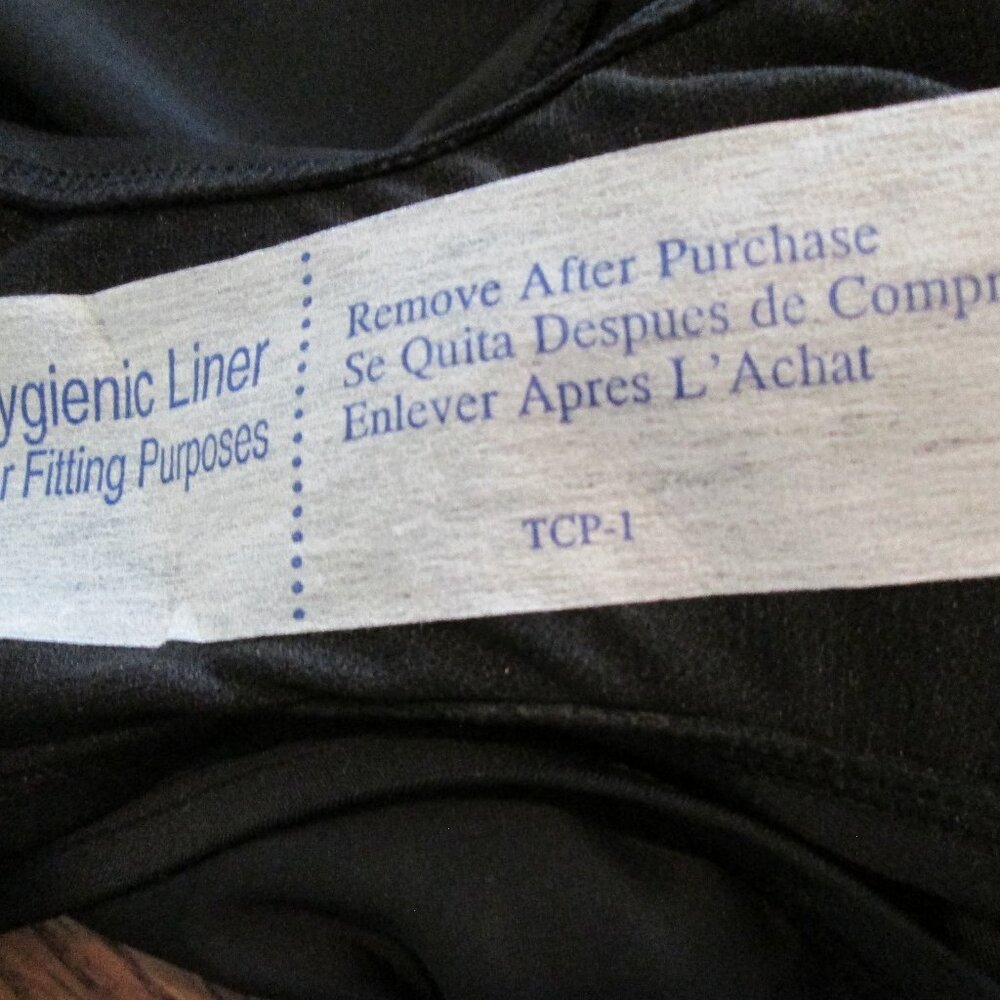 Swim Solutions Split Swim Skirt Black Sz 14 - Picture 6 of 7